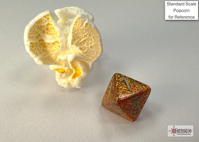 Glitter Mini-hedral Gold/silver 7-Die Set