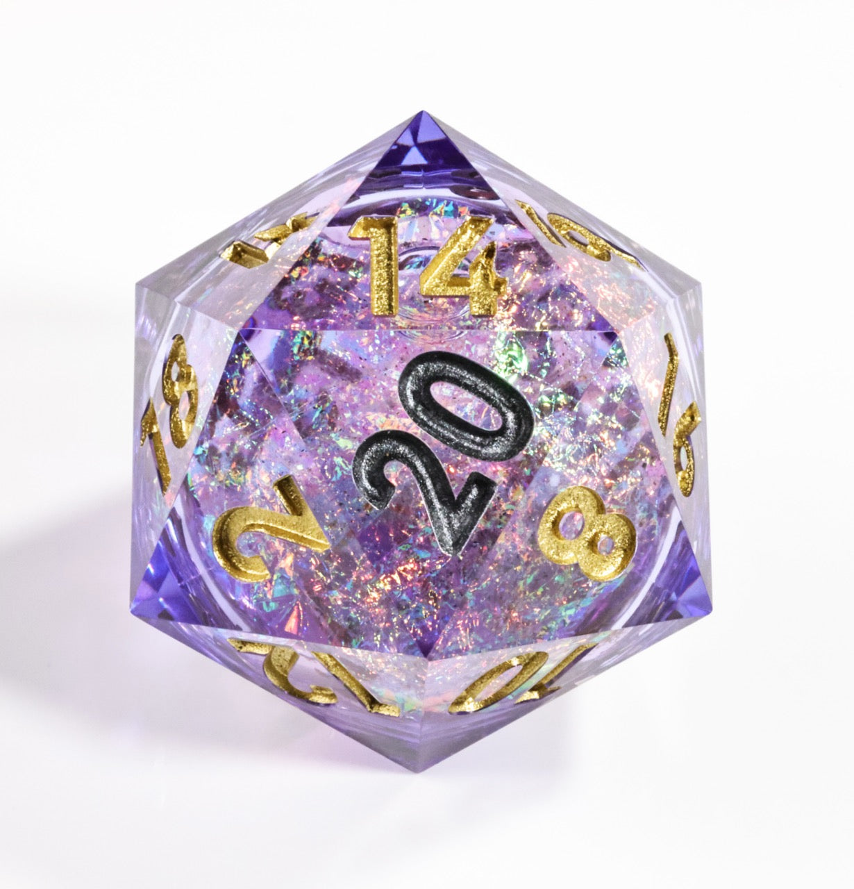 Sharp Edge Dice 50mm-D20 Liquid Core - Purple