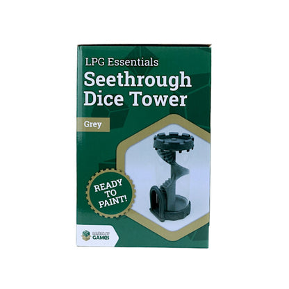 Seethrough Dice Tower - Grey