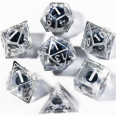 Sharp Edge Dice Liquid Core Black Dragon Eye