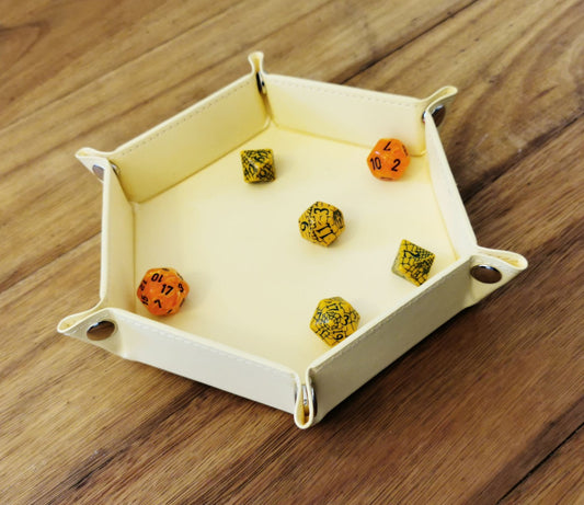 Hex Dice Tray 6" Yellow