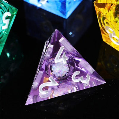 Sharp Edge Dice Liquid Core Rainbow