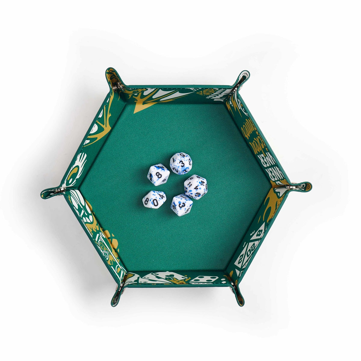 Hex Dice Tray 6" - Artist Series: Cara