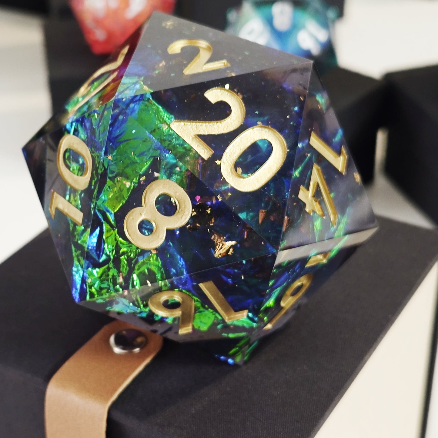 Sharp Edge Dice 80mm-D20 Foiled Universe