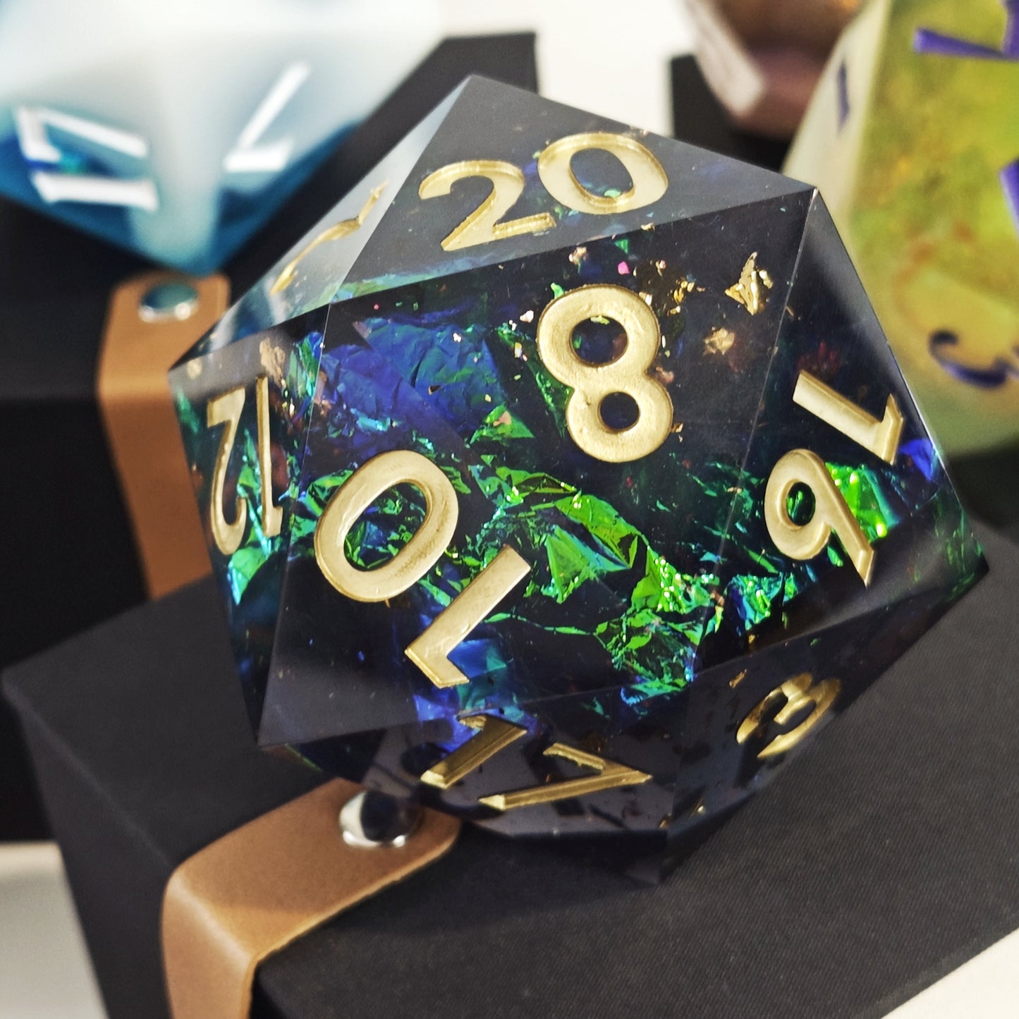 Sharp Edge Dice 80mm-D20 Foiled Universe