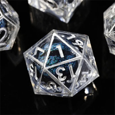 Sharp Edge Dice Liquid Core Black Dragon Eye