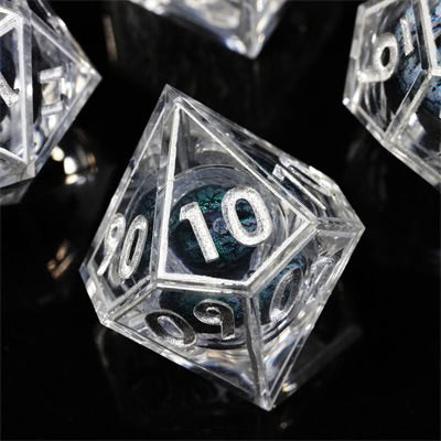 Sharp Edge Dice Liquid Core Black Dragon Eye