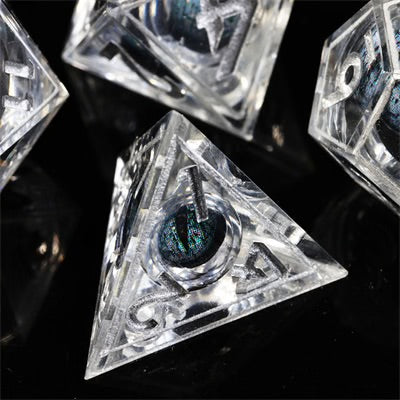 Sharp Edge Dice Liquid Core Black Dragon Eye