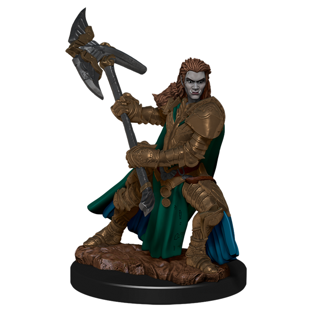 D&D Premium Painted Figures Half-Orc Fighter Female