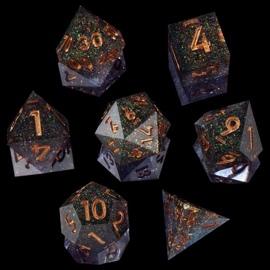 Sharp Edge Dice Mysterious Space