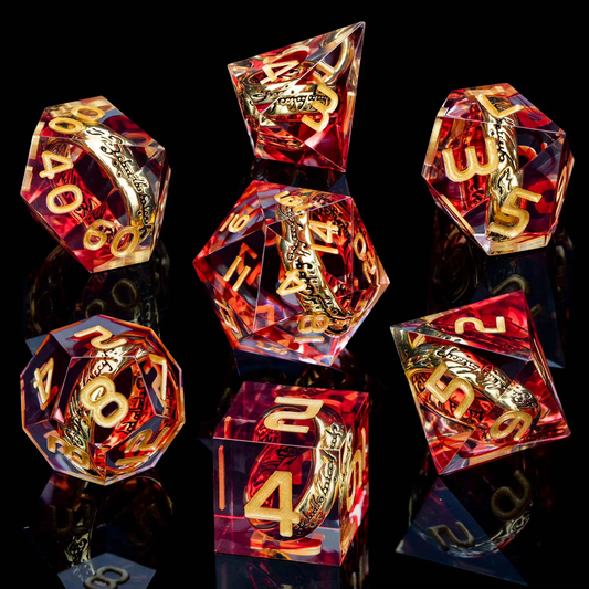 Sharp Edge Dice - Ring of Power Red