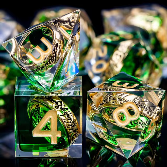 Sharp Edge Dice - Ring of Power Green