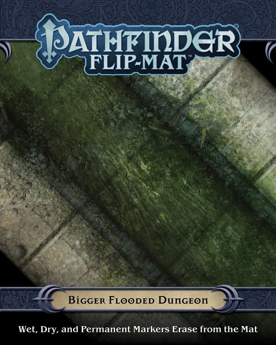 Pathfinder Accessories: Flip Mat Bigger Flooded Dungeon