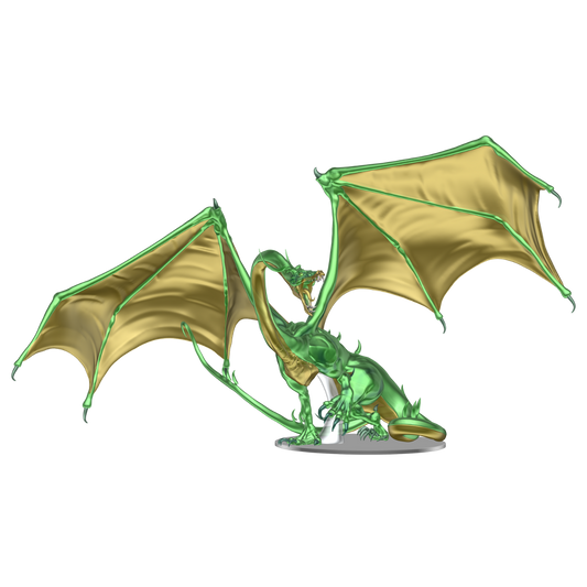 D&D Icons of the Realms Adult Emerald Dragon Premium Figure