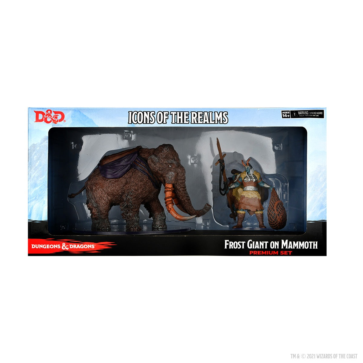 D&D Icons of the Realms Miniatures Snowbound Frost Giant and Mammoth Premium Set (Set 19)