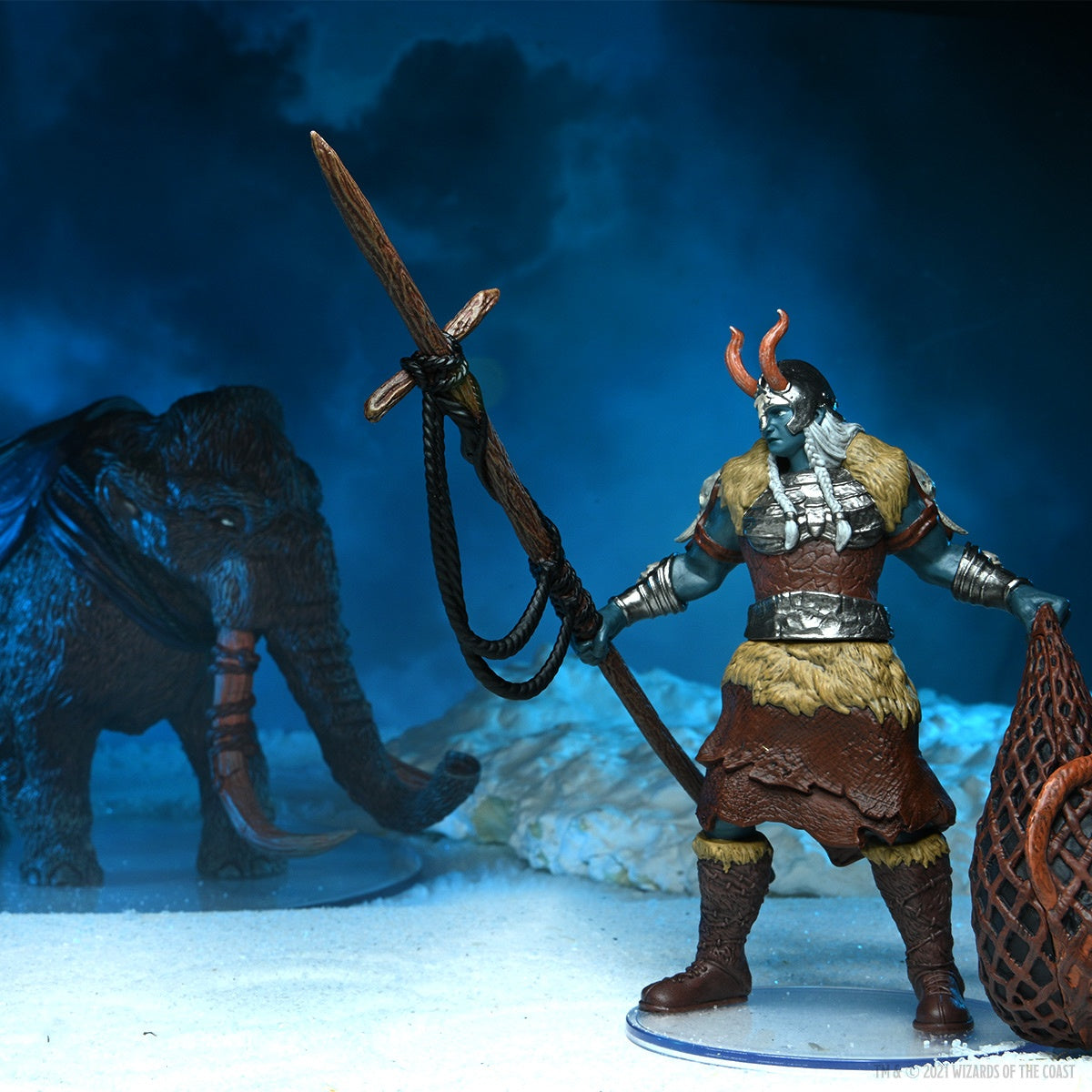 D&D Icons of the Realms Miniatures Snowbound Frost Giant and Mammoth Premium Set (Set 19)