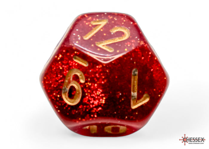 Glitter Ruby/Gold 7-Die Set