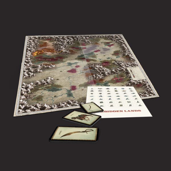 Forbidden Lands RPG - The Bloodmarch Map & Cards Pack