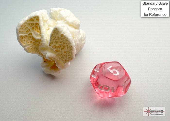 Translucent Mini-hedral Pink/white 7-Die Set