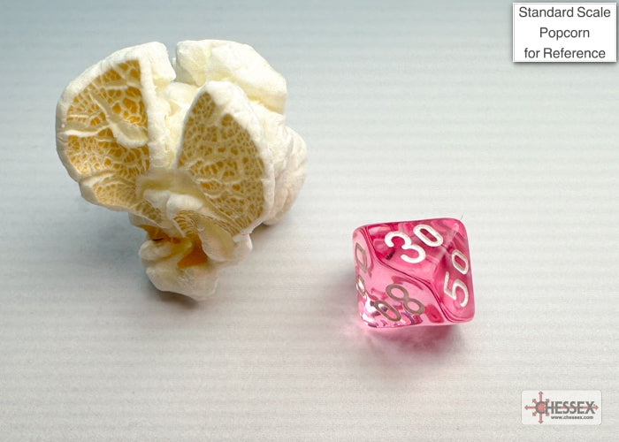 Translucent Mini-hedral Pink/white 7-Die Set