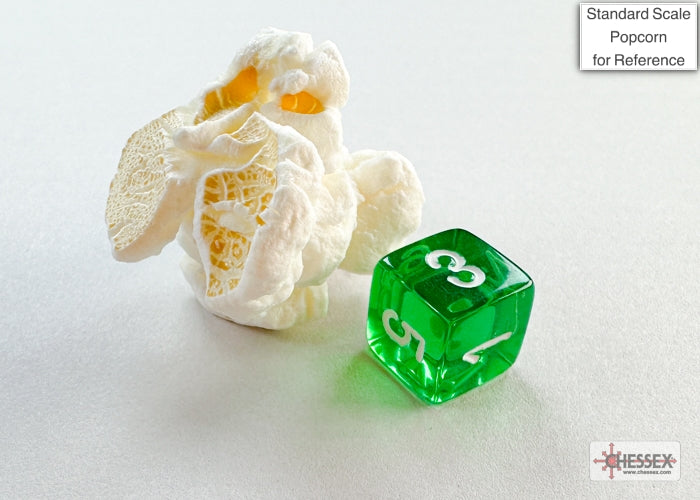 Translucent Mini-hedral Green/white 7-Die Set