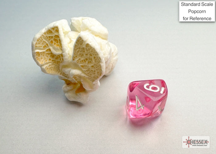 Translucent Mini-hedral Pink/white 7-Die Set