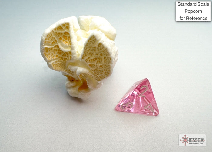 Translucent Mini-hedral Pink/white 7-Die Set