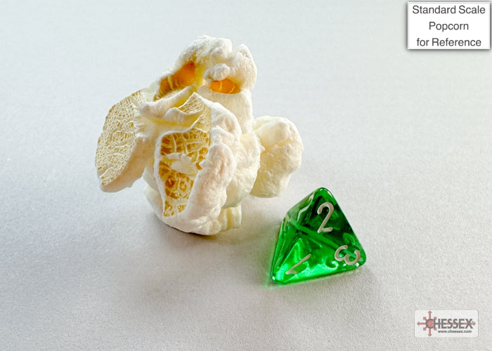 Translucent Mini-hedral Green/white 7-Die Set