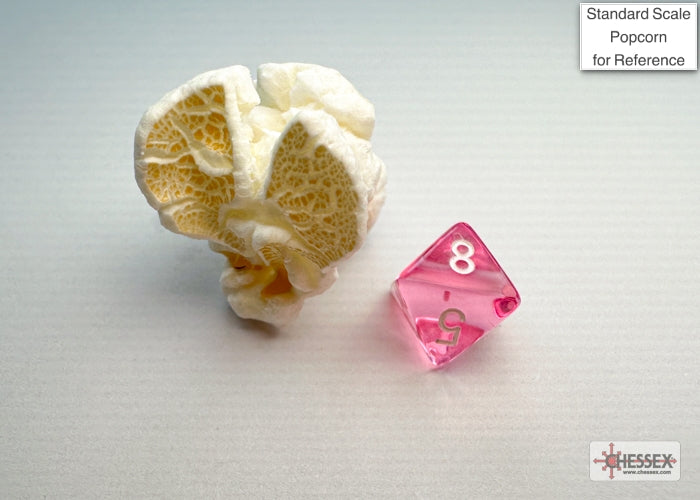 Translucent Mini-hedral Pink/white 7-Die Set