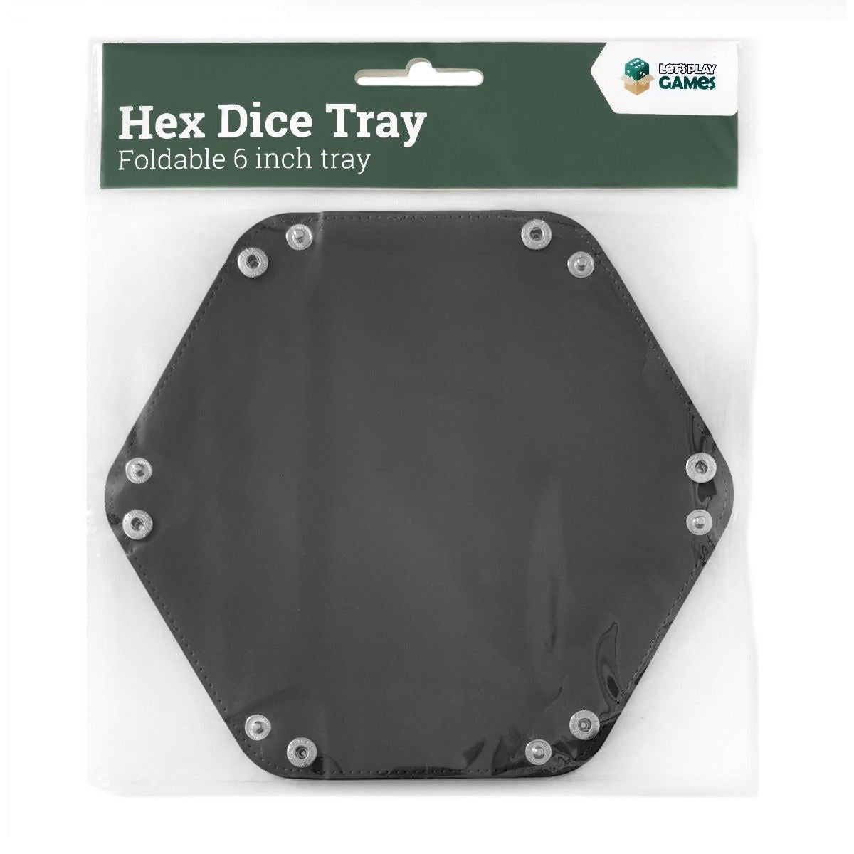 LPG Hex Dice Tray 6" Black