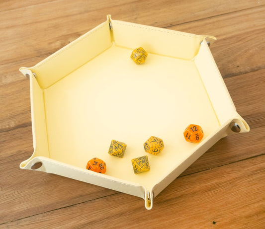 Hex Dice Tray 8" Yellow