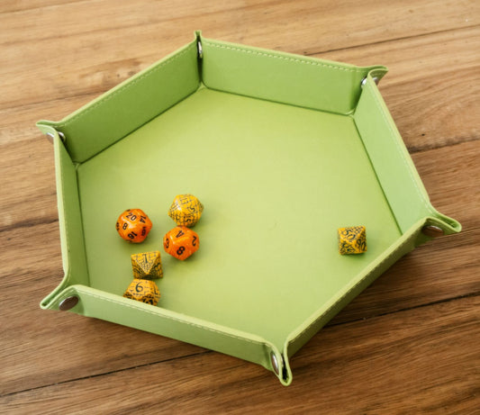 Hex Dice Tray 8" Green